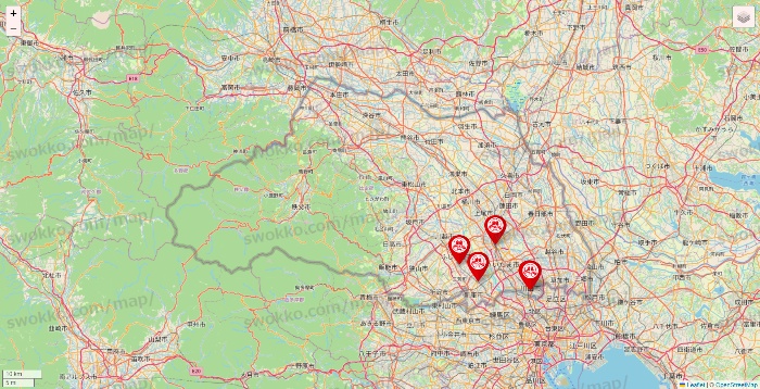 埼玉県の歌広場の店舗地図