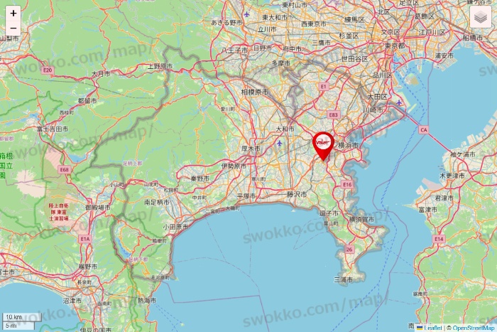 神奈川県のバロー（valor）の店舗地図