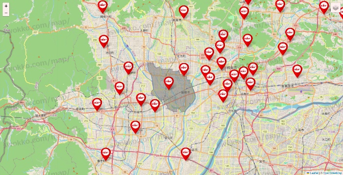 岐阜県のバロー（valor）の店舗地図