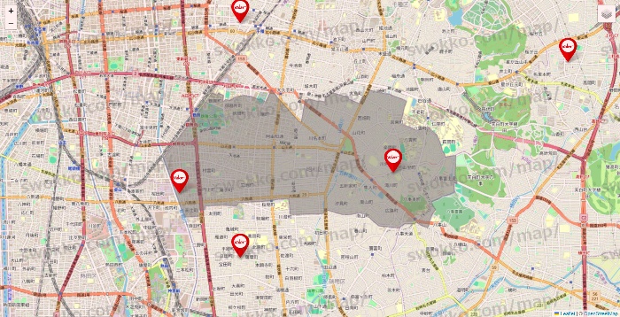 愛知県のバロー（valor）の店舗地図