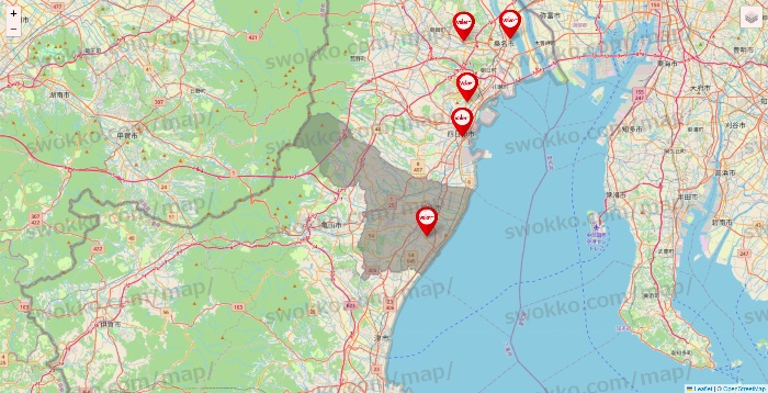 三重県のバロー（valor）の店舗地図