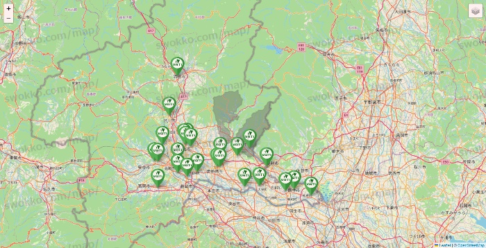 群馬県のヴァティー（VATI）の施設地図