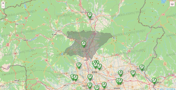 群馬県のヴァティー（VATI）の施設地図