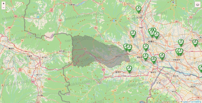 群馬県のヴァティー（VATI）の施設地図