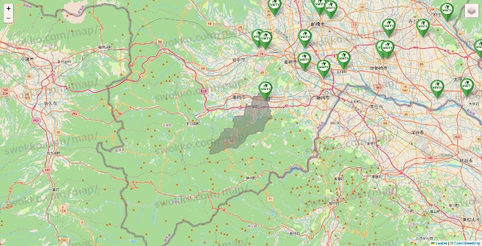 群馬県のヴァティー（VATI）の施設地図