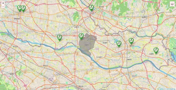 群馬県のヴァティー（VATI）の施設地図
