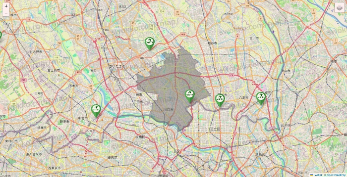 埼玉県のヴァティー（VATI）の施設地図