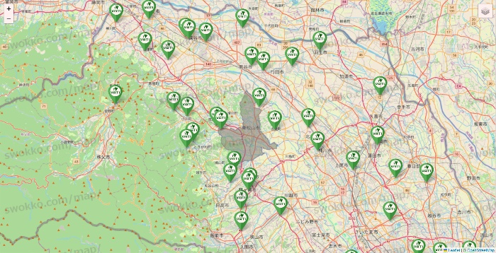 埼玉県のヴァティー（VATI）の施設地図