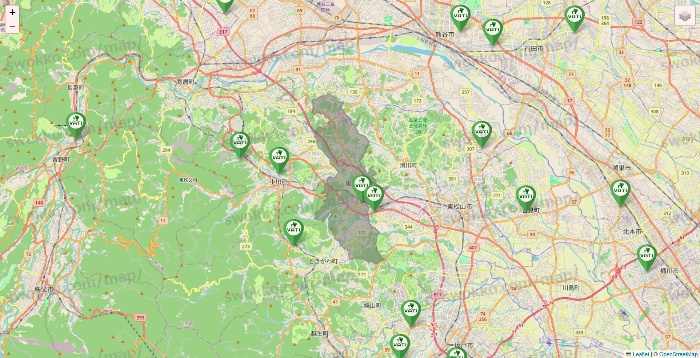 埼玉県のヴァティー（VATI）の施設地図