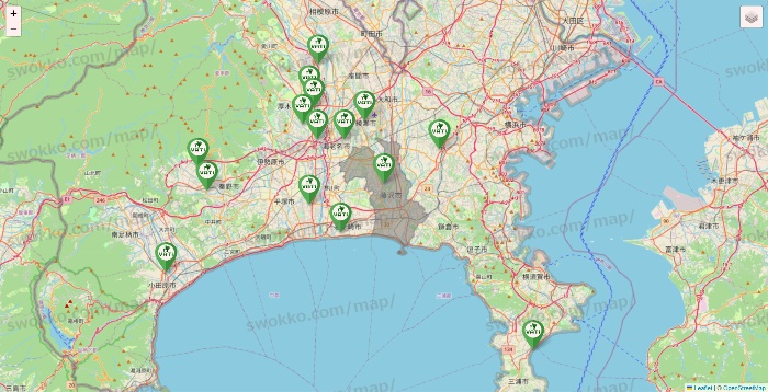 神奈川県のヴァティー（VATI）の施設地図