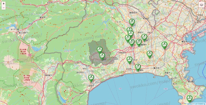 神奈川県のヴァティー（VATI）の施設地図