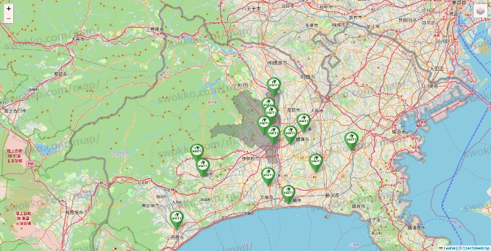 神奈川県のヴァティー（VATI）の施設地図