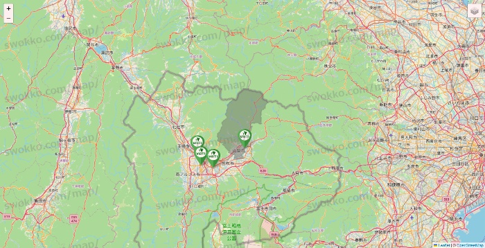 山梨県のヴァティー（VATI）の施設地図