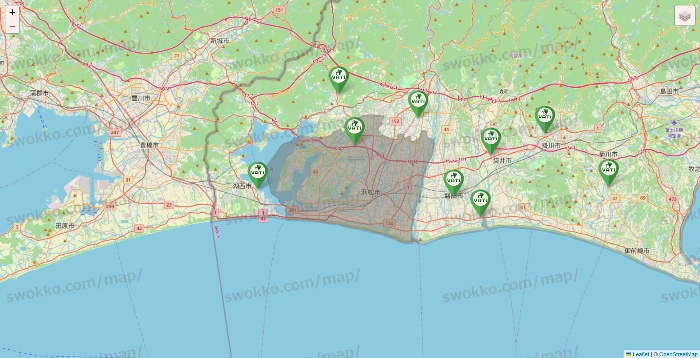 静岡県のヴァティー（VATI）の施設地図
