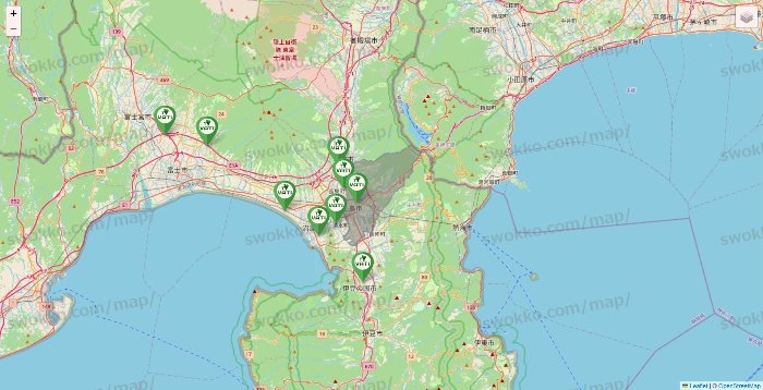 静岡県のヴァティー（VATI）の施設地図