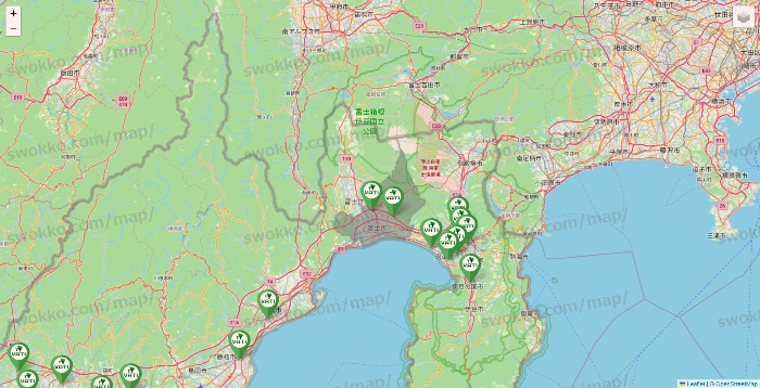 静岡県のヴァティー（VATI）の施設地図