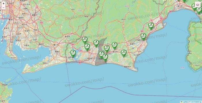静岡県のヴァティー（VATI）の施設地図