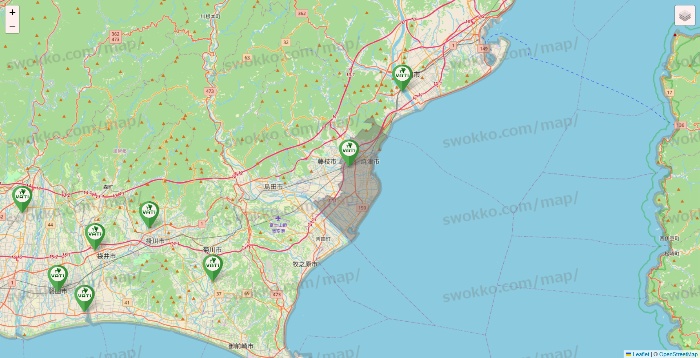 静岡県のヴァティー（VATI）の施設地図
