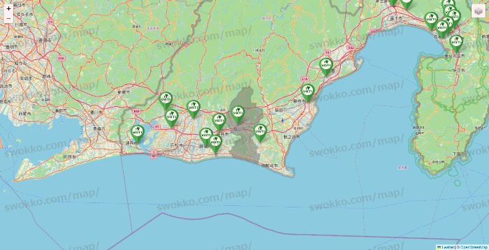 静岡県のヴァティー（VATI）の施設地図