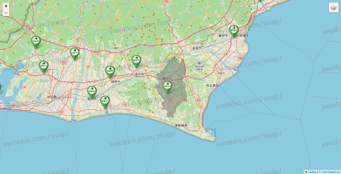 静岡県のヴァティー（VATI）の施設地図