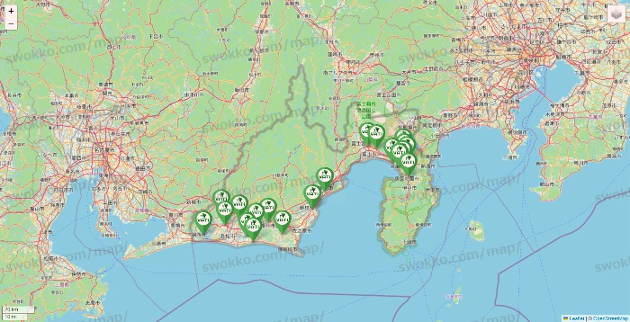 静岡県のヴァティー（VATI）の施設地図