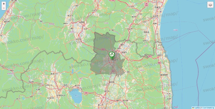 福島県のヴァティー（VATI）の施設地図