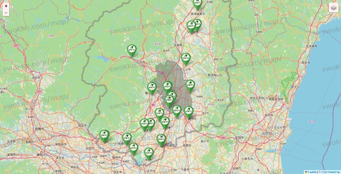 栃木県のヴァティー（VATI）の施設地図