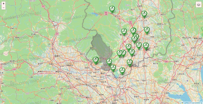 栃木県のヴァティー（VATI）の施設地図