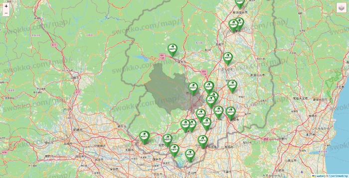 栃木県のヴァティー（VATI）の施設地図