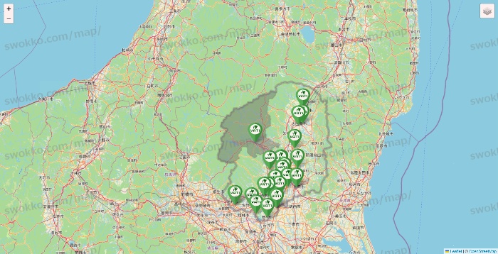 栃木県のヴァティー（VATI）の施設地図