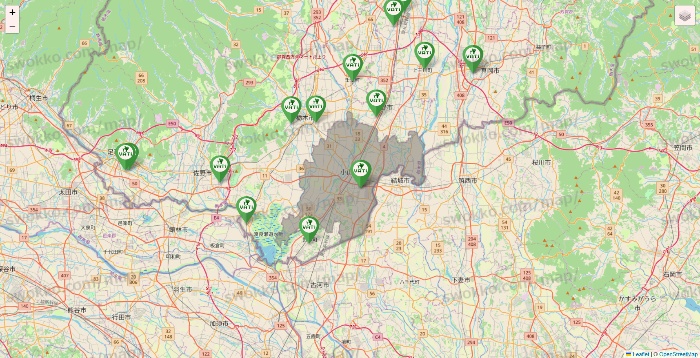 栃木県のヴァティー（VATI）の施設地図