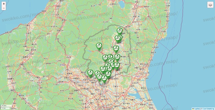 栃木県のヴァティー（VATI）の施設地図