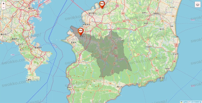 千葉県のビバホームの店舗地図