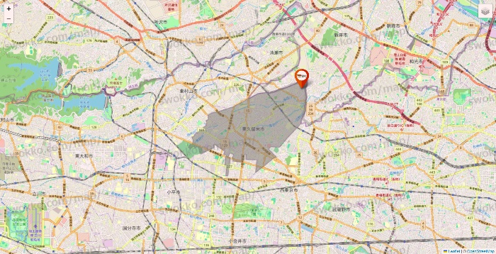 東京都のビバホームの店舗地図