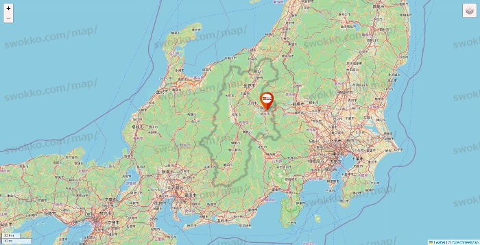 長野県のビバホームの店舗地図