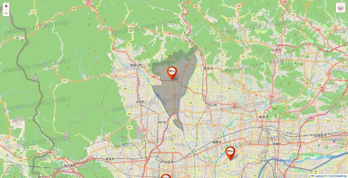 岐阜県のビバホームの店舗地図