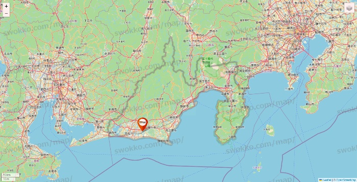静岡県のビバホームの店舗地図