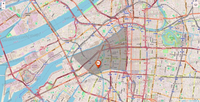大阪府のビバホームの店舗地図