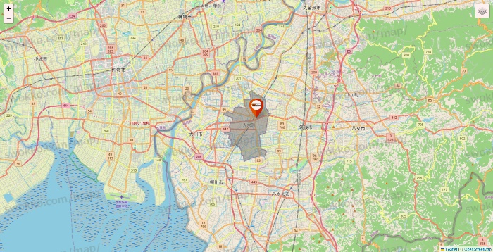 福岡県のビバホームの店舗地図