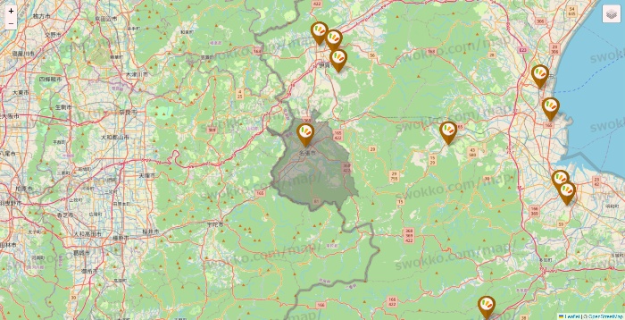 三重県のワッツ系列（ワッツ、ワッツウィズ、シルク、ミーツ、フレッツ、百圓領事館）の店舗地図