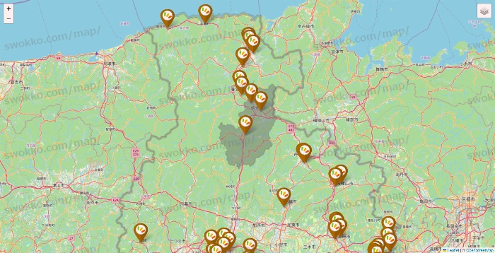 兵庫県のワッツ系列（ワッツ、ワッツウィズ、シルク、ミーツ、フレッツ、百圓領事館）の店舗地図