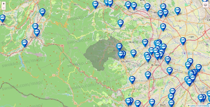 埼玉県のウエルシア系の店舗地図