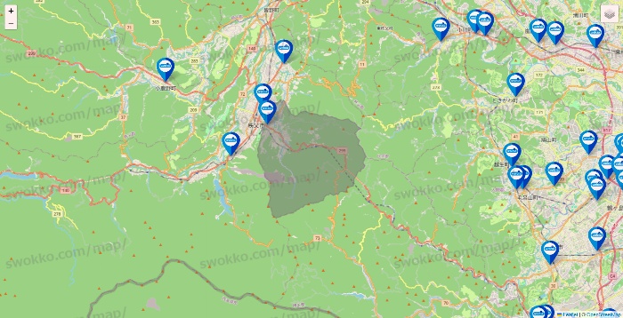 埼玉県のウエルシア系の店舗地図