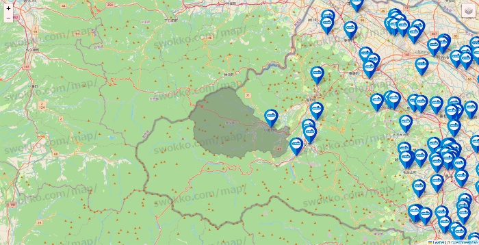 埼玉県のウエルシア系の店舗地図