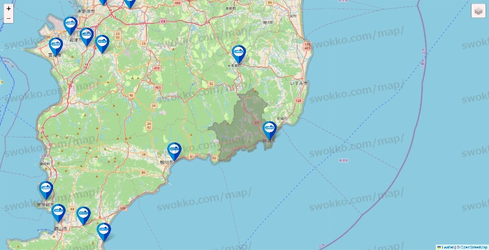 千葉県のウエルシア系の店舗地図