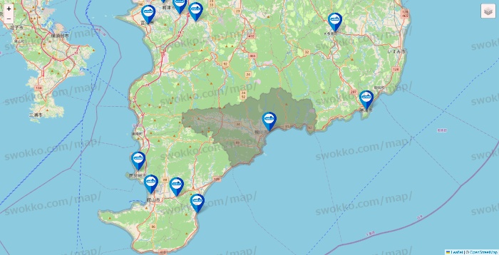 千葉県のウエルシア系の店舗地図