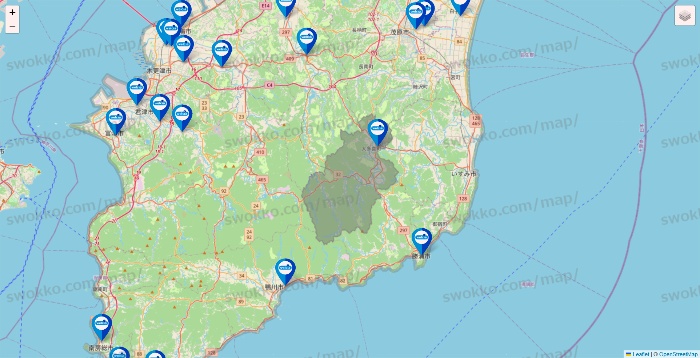 千葉県のウエルシア系の店舗地図