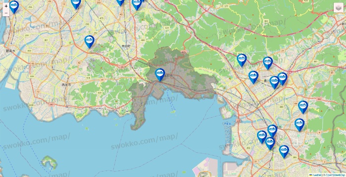 愛知県のウエルシア系の店舗地図