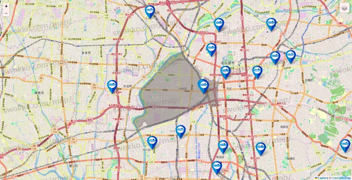 愛知県のウエルシア系の店舗地図