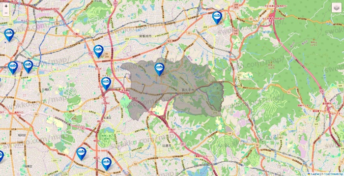 愛知県のウエルシア系の店舗地図